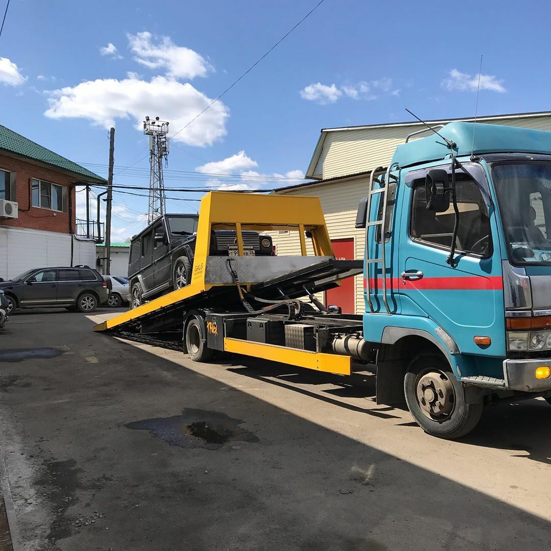 Фото процесса перевозки авто